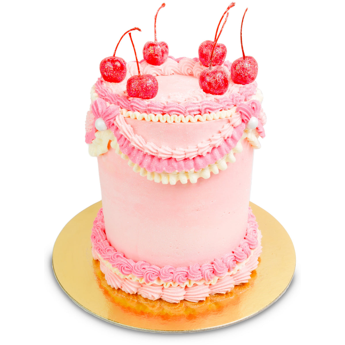 HappyCrappyCakes + Mint & Pink Strawberry fake cake