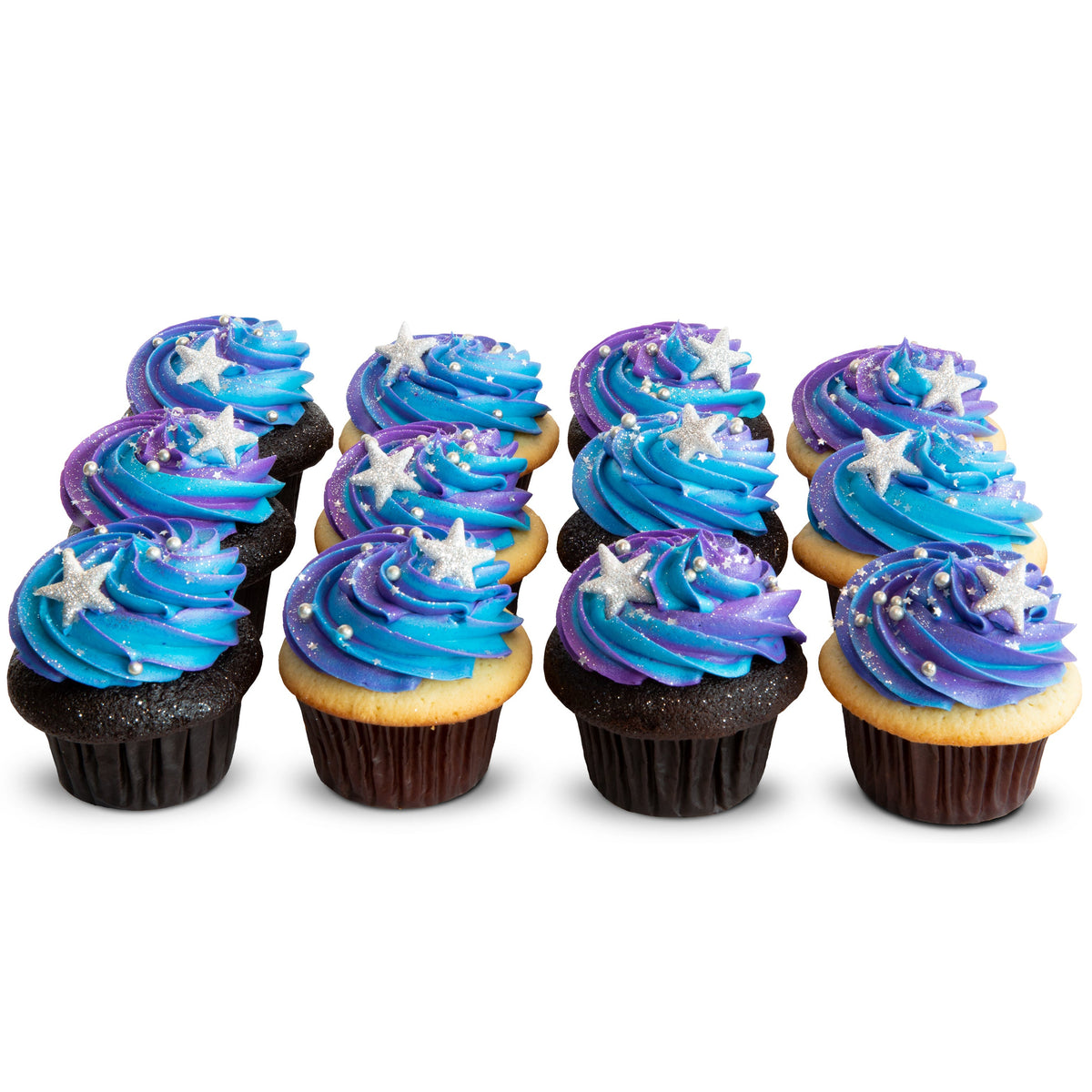 Galaxy Dozen Cupcakes - Out of This World! – Trophy Cupcakes