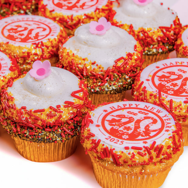 Lunar New Year 2025 Dozen Trophy Cupcakes