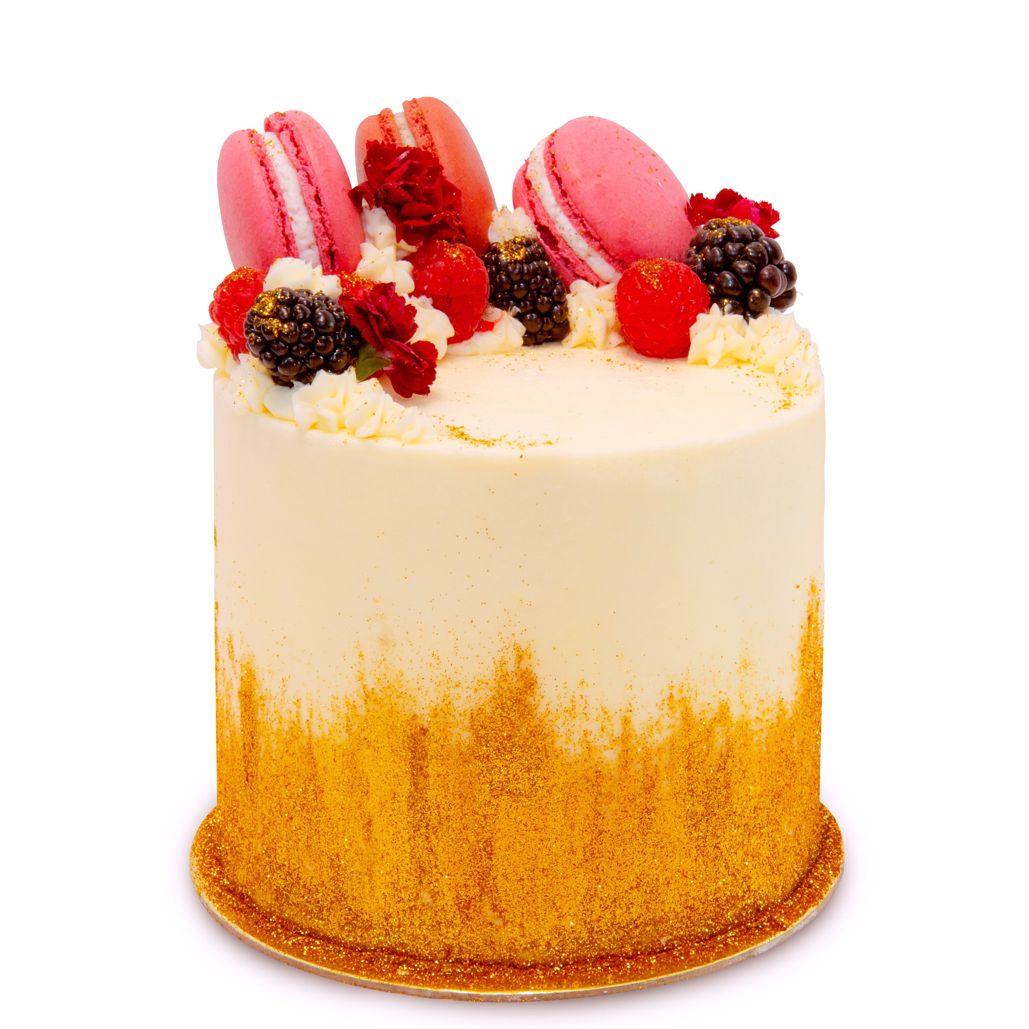 Gold Glitter Birthday Cake | Kake Temptations