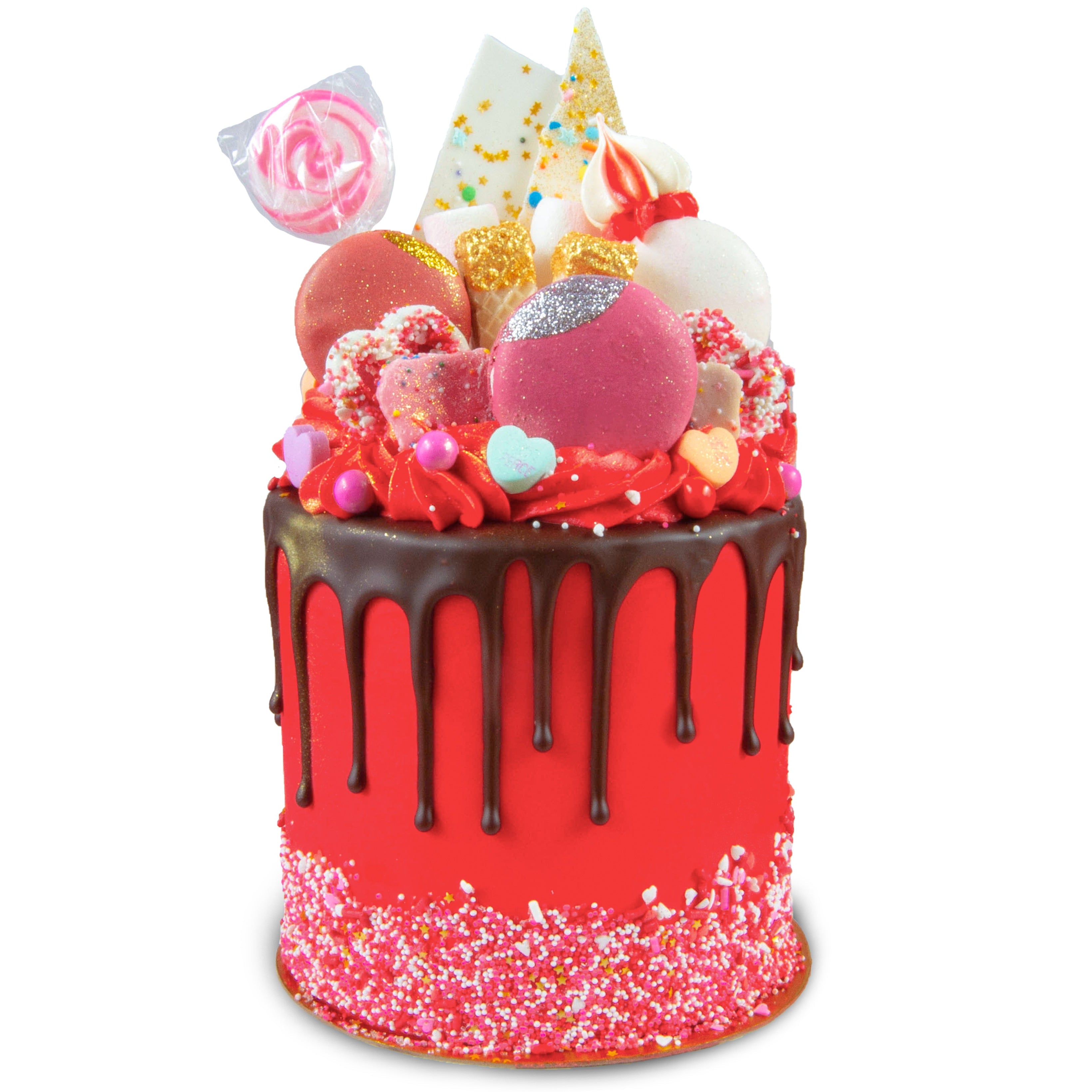 Valentine's Day Chocolate Cake - Luv Flower & Cake