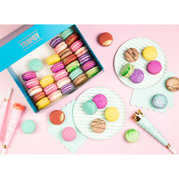 Ultimate Macaron Party Box - 45 Pack – Trophy Cupcakes