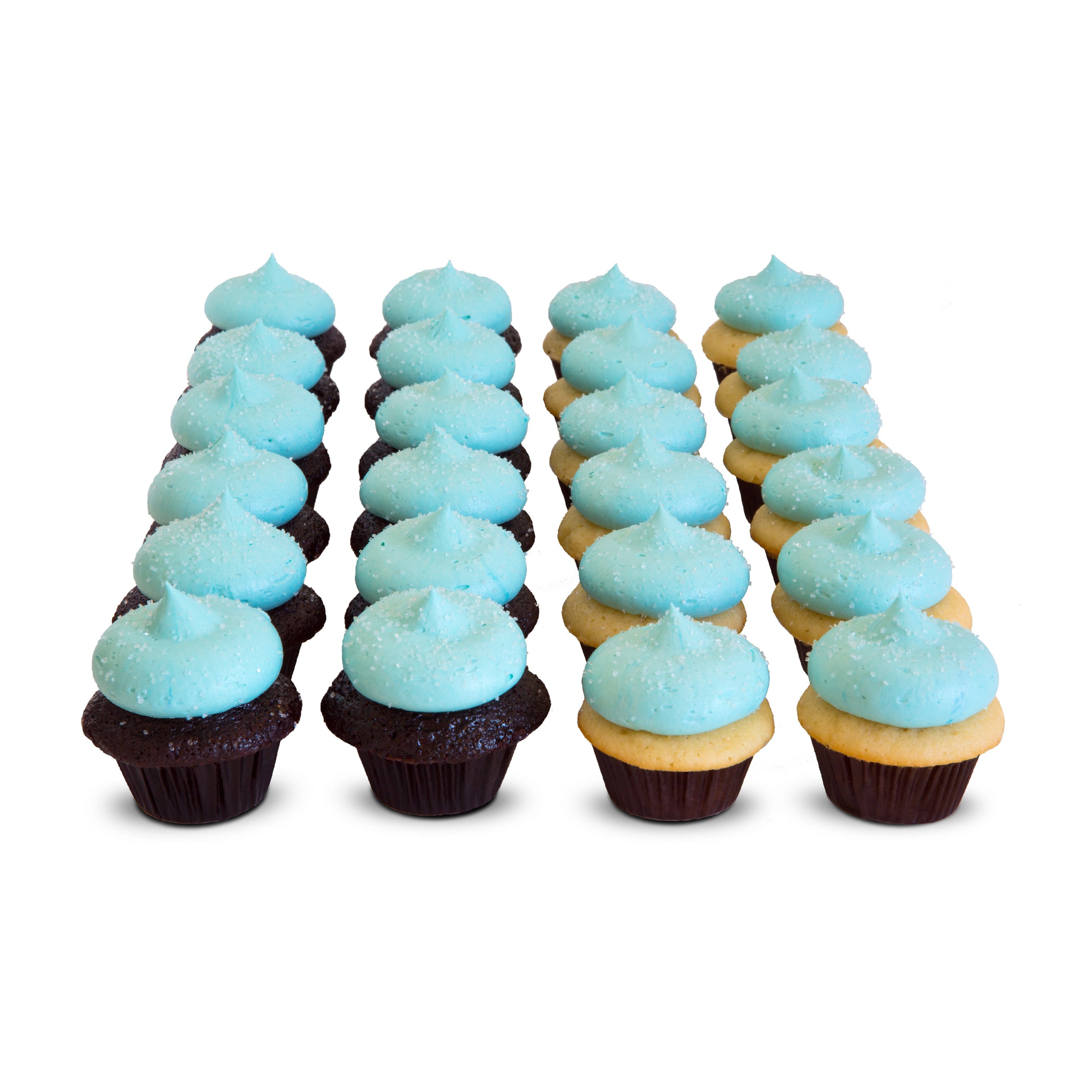 Cupcake Creations Light Blue Mini Baking Cups (60 Pack)