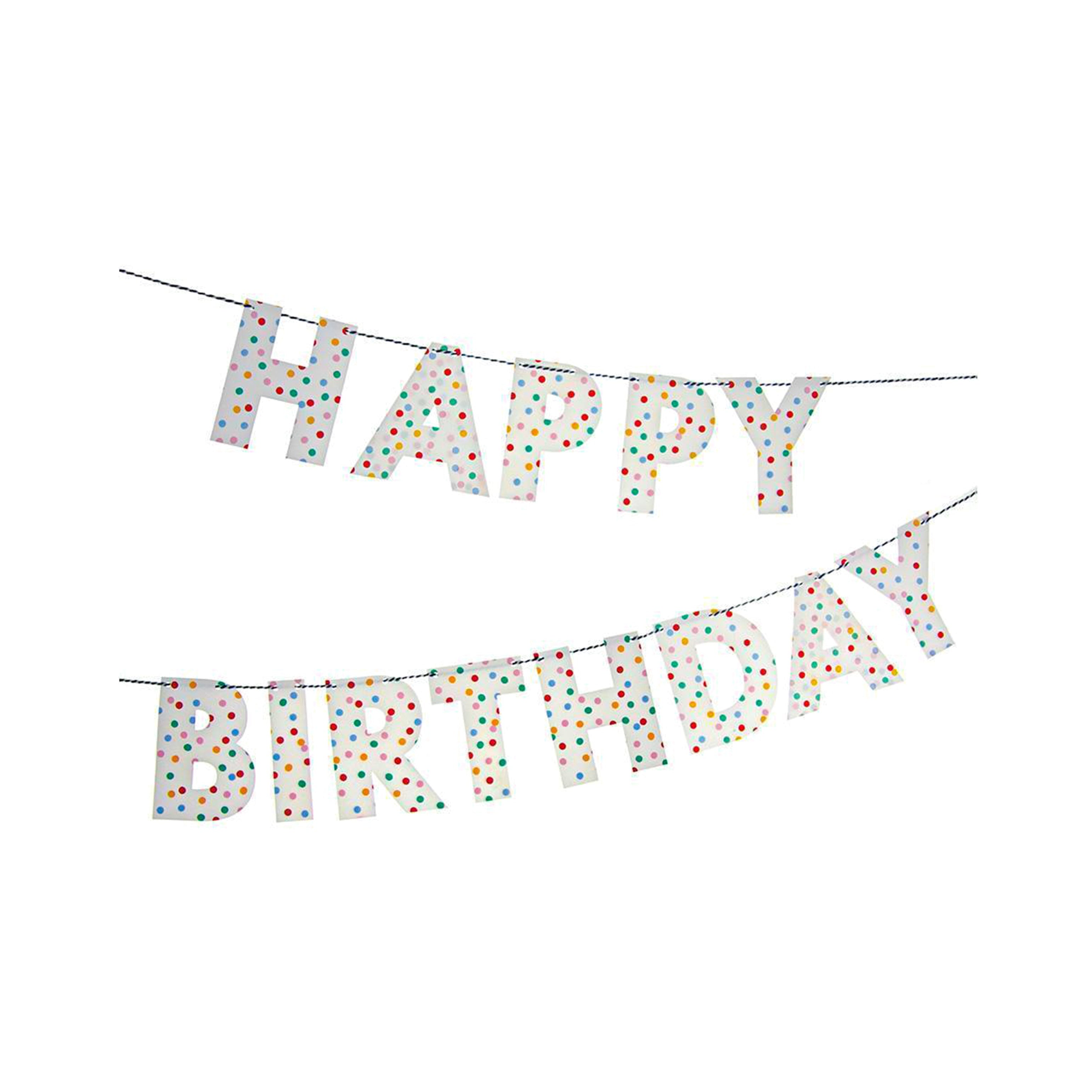 Birthday Confetti Garland - Party Supplies – Trophy Cupcakes