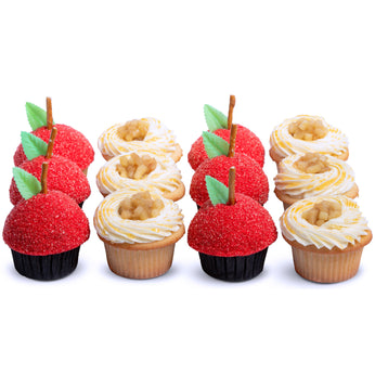 2 Dozen Colorful Holiday Minis – Trophy Cupcakes